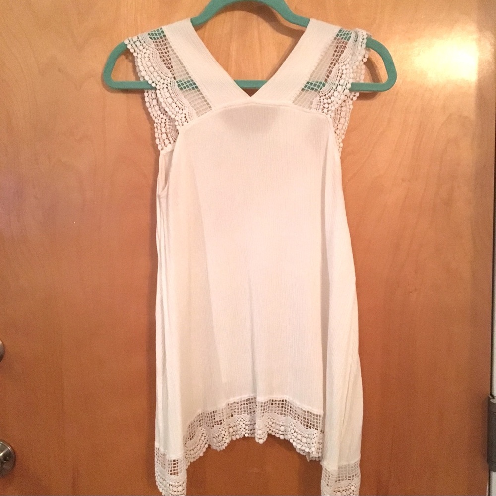 DONATED Lace cotton tank